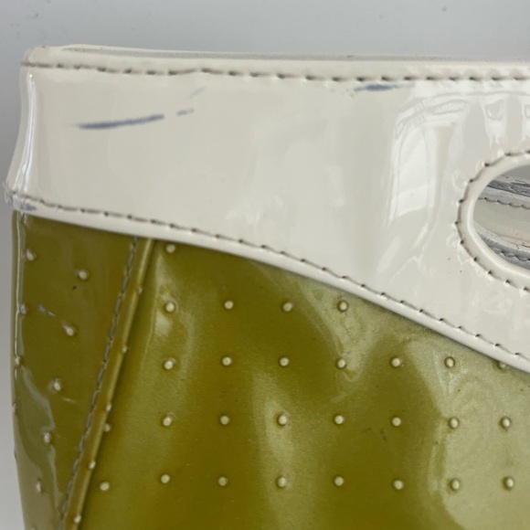 RARE vintage Isabella Fiore ostrich patent leather clutch - Picture 9 of 12